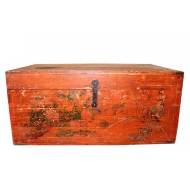 China 1880 klassisch antike große Truhe Box Massivholz