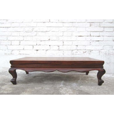 China Shanxi um 1860 typischer flacher Tisch Podest dunkles Ulmenholz