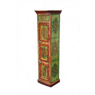 Almirah China tall cabinet wardrobe armoire floral motif paintings D ED-11-61-02