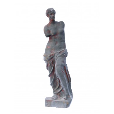Skulptur Halbakt Milos Venus kleine Statue ohne Sockel Gusseisen rostfarben Klassik