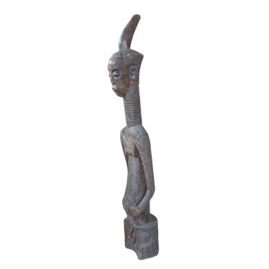 Stamm der Ngata, rötlich, Grabfigur, Nordkongo, ca. 60-70 Jahre, Ahnenfigur