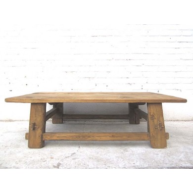 Asien Tisch rustikal Antik 130 Jahre helles Pinienholz