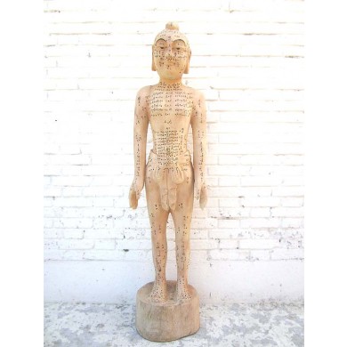 China 1950 Akupunktur Lehrmodell Skulptur lebensgroßer männlicher Körper Statue Medizin Luxury-Park
