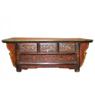 China Tibet 1890 klassisches Lowboard mit Schubladen ideal auch als Bank