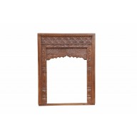 Indien Rahmen Fenster Dekorbogen Innenbereich geschnitztes Holz