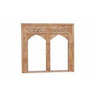 	 INDIA square shape double window FRAME curved FRAMEWORK nice carving D ED-11-29