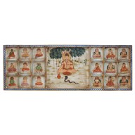 Indien Kopfteil Bett breites Wandbild mit traditionellen religiösen Motiven