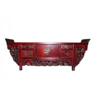China Altarkonsole antik 80 Jahre alt Schnitzerei
