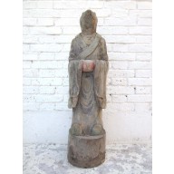 Skulptur Ratte China astrologische Figur Statue buddhistisch Pappel 80 Jahre alt von Luxury Park