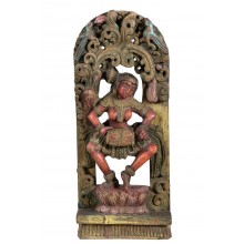 Indische Holzfigur original aus Goa 
