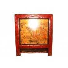 China Mongolei 1890 antiker Küchenschrank lackiertes Holz
