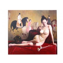China Fotorealismus weiblicher Akt Größe wie Original Ölgemälde Leinwand Top