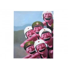 China lacht uniform Porträts Militär Modern art Originalgröße Öl auf Leinwand