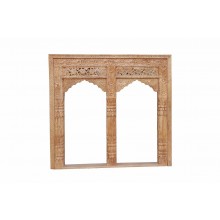 	 INDIA square shape double window FRAME curved FRAMEWORK nice carving D ED-11-29