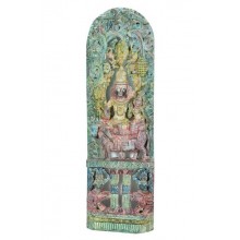 Indienhausaltar Motiv Gott Shiva zusammen mit Parvati