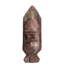 Antike große Holzmaske Skulptur Indien 1920 Gujarat Luxury Park