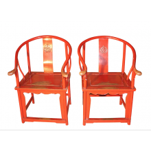 China Stuhl Paar in typisch China rot