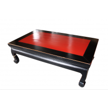 China Opium Tisch Schwarz Rot