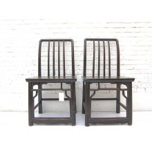 Rarität China Shanxi 1810 Holz zwei klassische antike Stühle edles Walnussholz von Luxury-Park