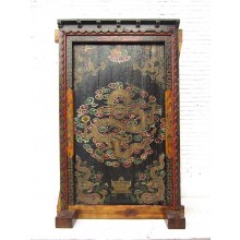 Tibet 1895 Riesen Standbild Antiquität einzigartiger Dekorrahmen