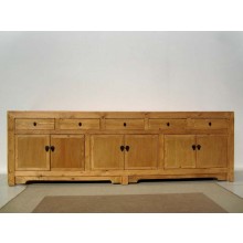 Massives naturfarbendes chinesiches Sideboard
