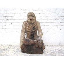 China 1920 Figur Der Fastende Meditation Skulptur buddhistisch Pappel von Luxury Park
