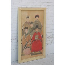 China großes Wandbild Porträt Familie Pinie