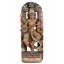Bunt bemalte indische Statue aus Holz 