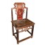 China um 1890 reich verzierter herrschaftlicher Stuhl geschnitzt