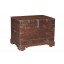 Indien 1900 antike Hochzeitstruhe Kassette Box Metallbeschlag Jodhpur