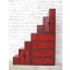 China hohe Stufen Kommode rotbraun viele Schubladen beidseitig aufstellbar unter Treppen
