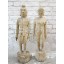 China Akupunktur 2 Lehrfiguren Holz Mann und Frau Holz Heilkunde