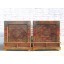 Mongolei Tibet zwei bunte Nachttische Kommoden Paar großartig bemalt vintage Massivholz