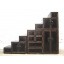 China gestufte Kommode Treppenschrank unter Schrägen vintage Holz schwarzer Lack