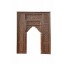 India Mughal Empire großer Fensterrahmen Bogen hoch geschnitztes Holz D ED-11-22
