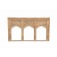 INDIA Mughal Empire Stil Dreier Bögen Fensterrahmen geschnitztes Holz D ED-11-25