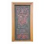 INDIA Rajasthan scarce coloured door panel with Ganesha carving wood D ED-11-32