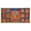 Indien altes Wandbild aus Holz mit großartigen Malerein traditioneller Motive