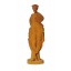 Skulptur Tänzerin Statue auf Standplatte Gusseisen antikweiß Klassizismus