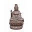 Asien Guayin lehrend kleine Skulptur Statue Gusseisen rostfarbig Buddhismus
