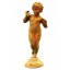 Skulptur Kinderakt kleine Statue Gusseisen rostfarbig Klassisch