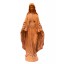 Edle Skulptur Dame mit Mantel Statue Gußeisen rostfarben Klassizistik