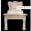 Antiker Waschtisch prächtige Dekore hellgrauer Marmor Klassik