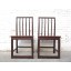 China zwei Stühle rotbraune Ulme antik Shanxi 1865 