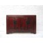 China kompakte klassische Kommode Anrichte Doppeltüren mit Metallbeschlägen rotbraune Pinie von Luxury Park