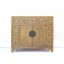 China Country Stil schlichte kleine Kredenz Sideboard feines Pinienholz markanter Messingbeschlag von Luxury-Park