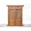 China Doppelflügel Fenstergitter 130x54cm antik 1815 Pinie Holzfarben