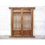Asia Doppelfenster Dekor Gitter 125x55cm ca 1810 antik Pinie honigfarben
