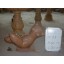 Torso Akt Skulptur sitzend rötlich Marmor klassische Moderne