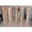 Antike Säulen Gruppe braungeäderter Marmor Klassik halbhoch
